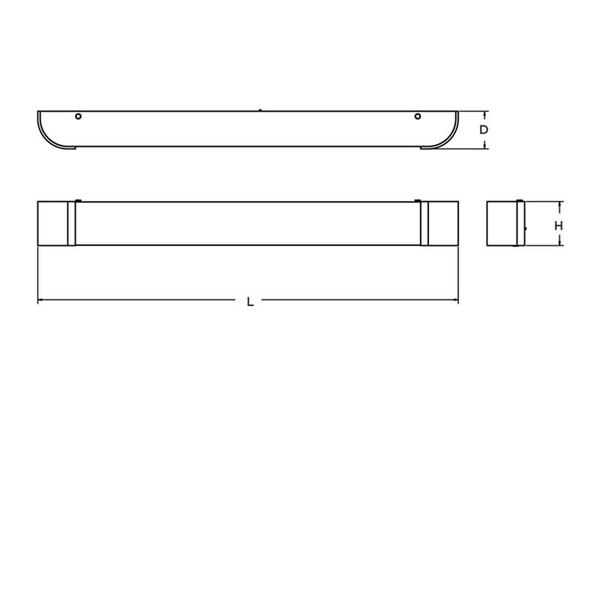 Allen - Vanity Light Fixture - 3Ft, Lamp Type: Led