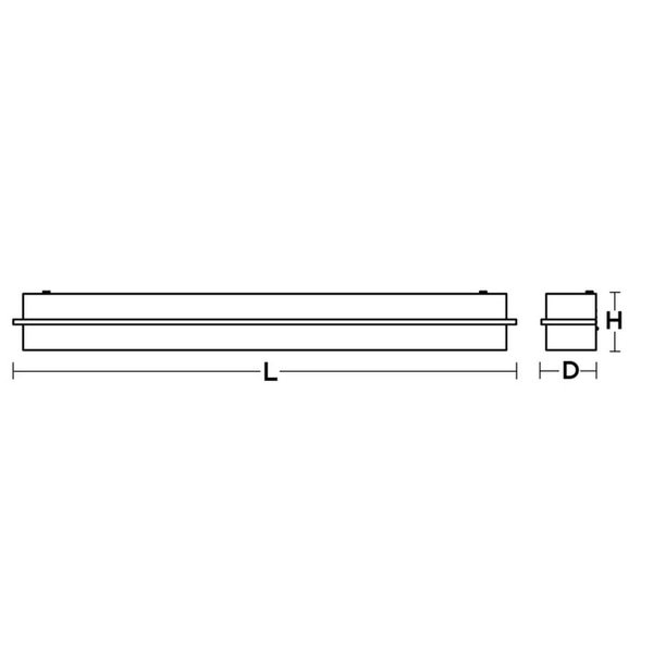 Apex - Vanity Light Fixture - 3 Ft, Material: Fabric, Acrylic