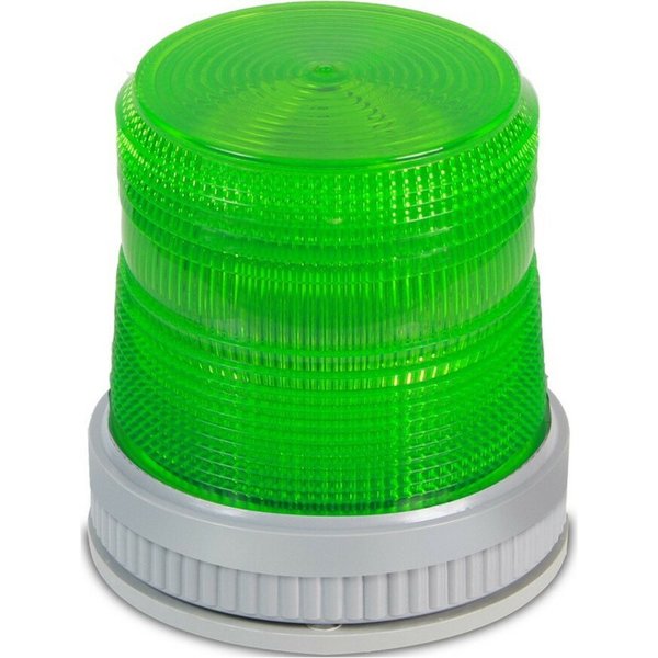 Warning Light, LED, 120VAC, Green, 65 FPM