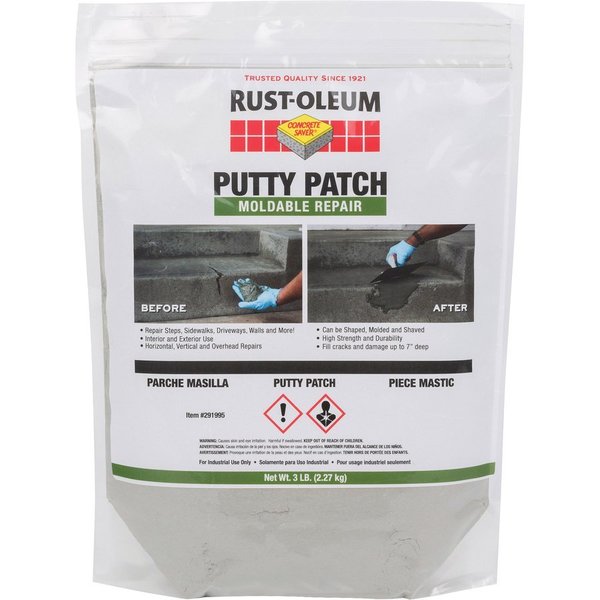 Gray Cement Putty, 3 lb. Pouch