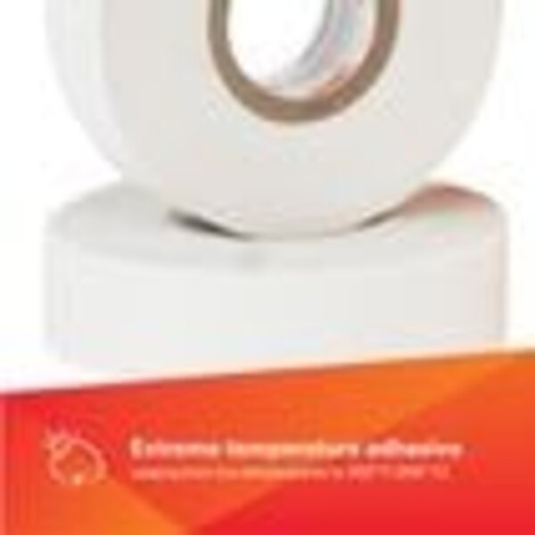 Glass Cloth Electrical Tape, 69, Scotch, 3/4 in W x 66 ft L, 7 mil thick, White, 1 Pack