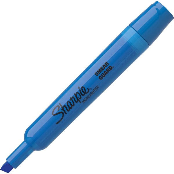 Smear Guard Highlighter Set, Chisel Tip Fluorescent Colors PK4