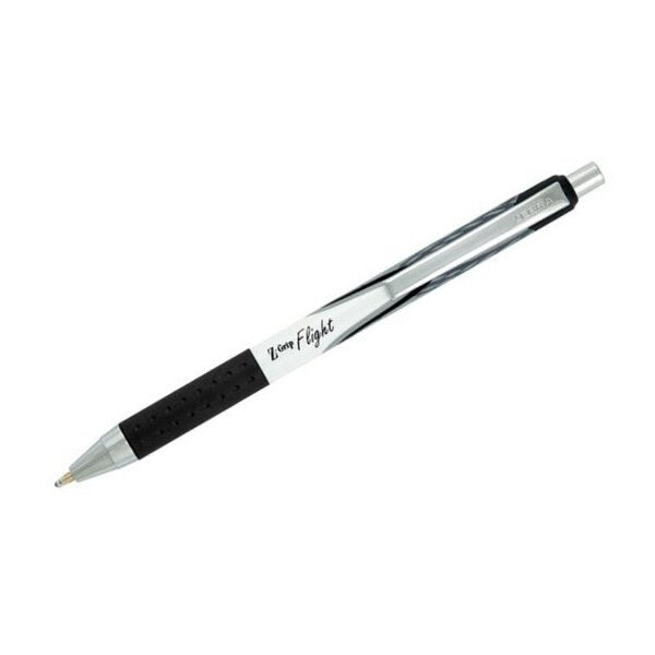 Z-Grip Flight Retractable Ballpoint 1.2mm Black 4PK