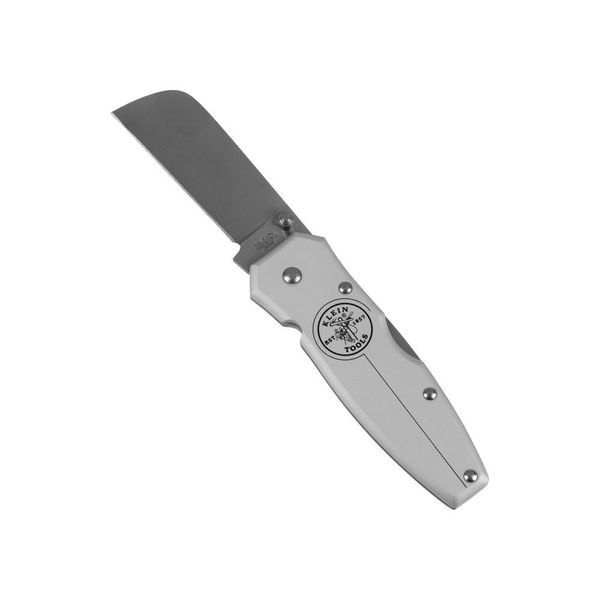 Lightweight Lockback Knife 2-1/2-Inch Coping Blade, Silver Handle