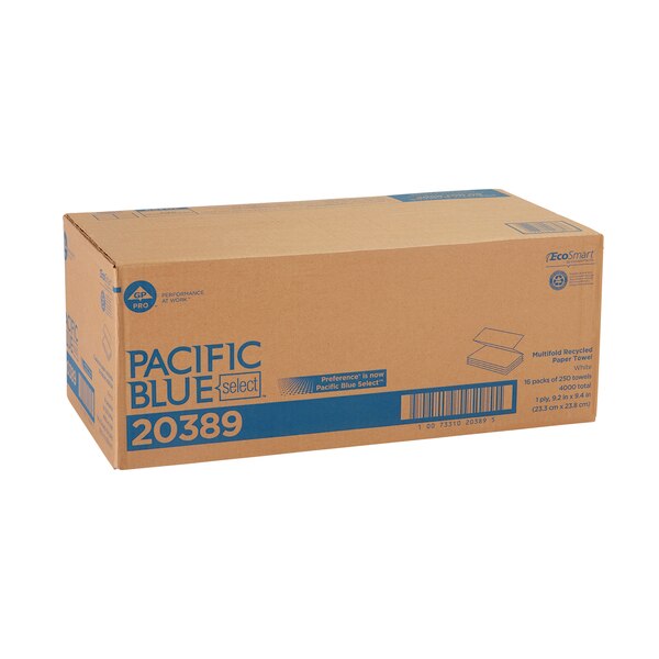 Pacific Blue Select Multifold Paper Towels, 2, 250, White, 16 PK