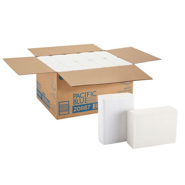 Pacific Blue Ultra Multifold Paper Towels, 1, 220, White, 10 PK