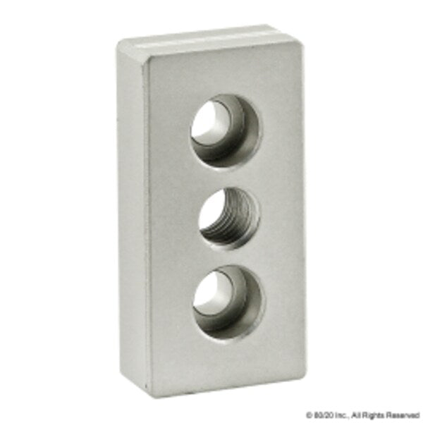 Base Plate 25mm X 50mm W/M10 Tap In Ctr