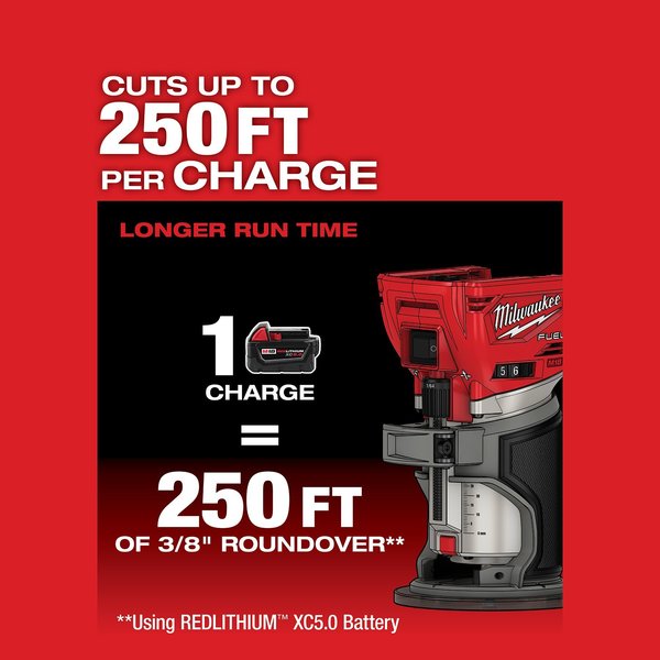 M18 FUEL Compact Router, 18V, Cordless, Tool-Only