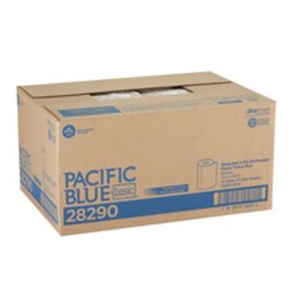 Pacific Blue Select Perforated Roll Paper Towels, 2, 250, 230 ft, Brown, 12 PK