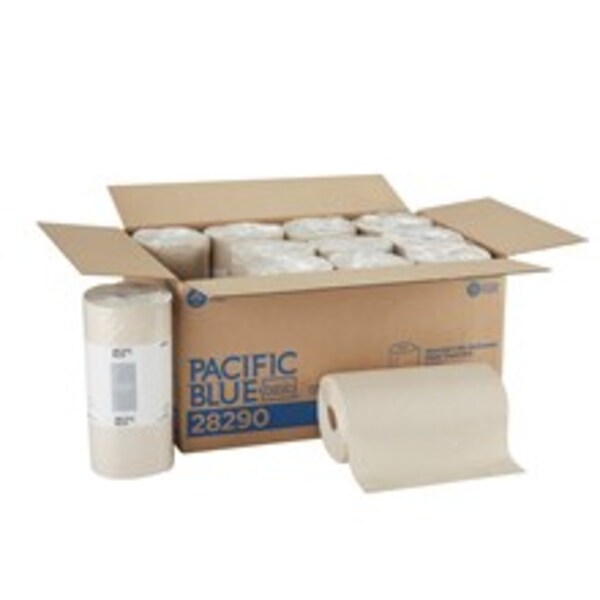 Pacific Blue Select Perforated Roll Paper Towels, 2, 250, 230 ft, Brown, 12 PK