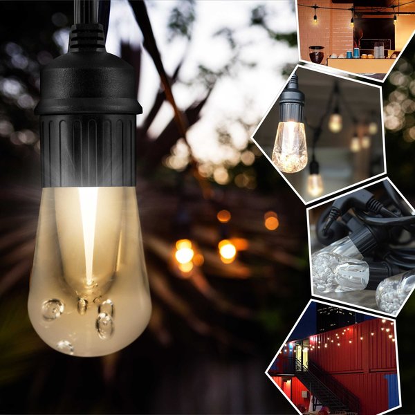 Cafe Lights, 48 ft., 24 Bulb