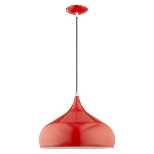 Metal Shade Mini Pendants 1 Light Shiny