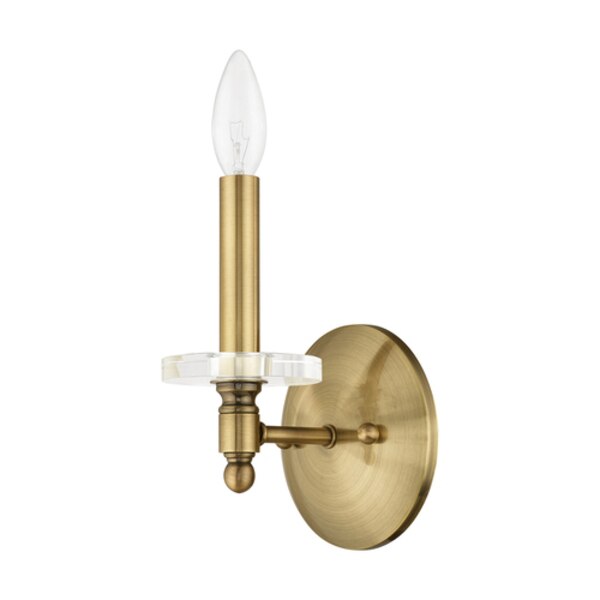Bancroft 1 Light Antique Brass Wall Sconce