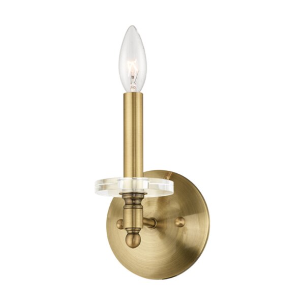 Bancroft 1 Light Antique Brass Wall Sconce
