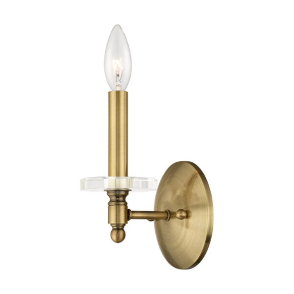 Bancroft 1 Light Antique Brass Wall Sconce
