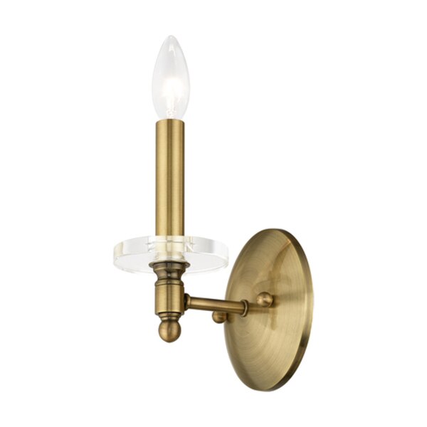 Bancroft 1 Light Antique Brass Wall Sconce