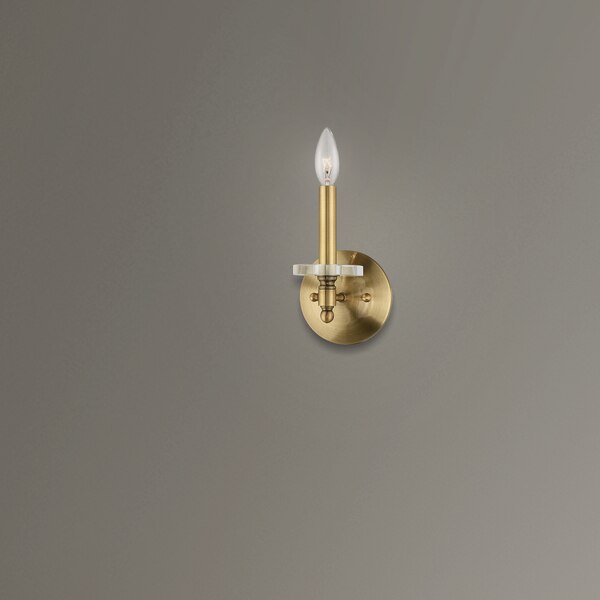 Bancroft 1 Light Antique Brass Wall Sconce