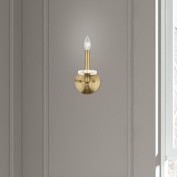 Bancroft 1 Light Antique Brass Wall Sconce