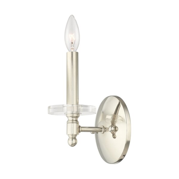 Bancroft 1 Light Polished Nickel Wall Sconce