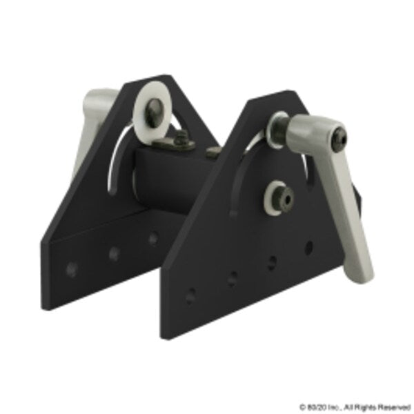 Wide Dbl Pivot Brkt Ass, 180 Deg L-Handle