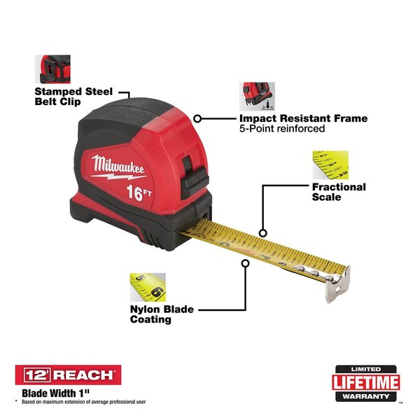 16' Compact Tape Measure