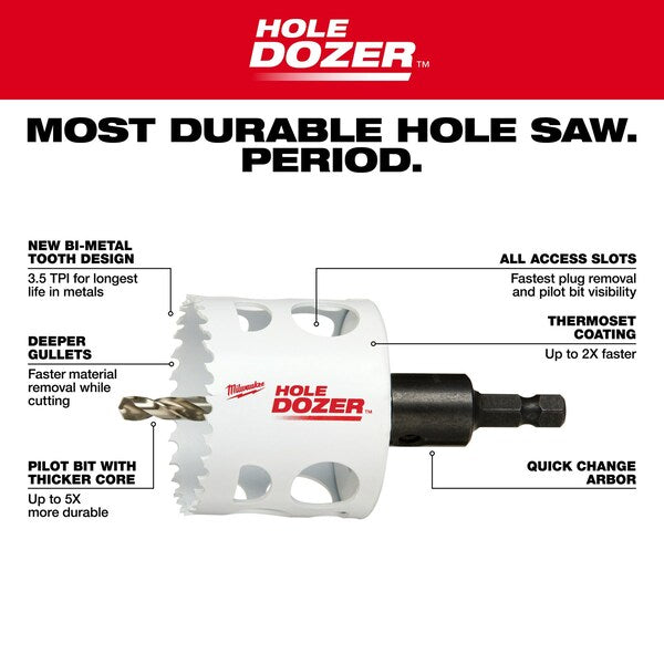 11 pc. HOLE DOZER Automotive Bi-Metal Hole Saw Set