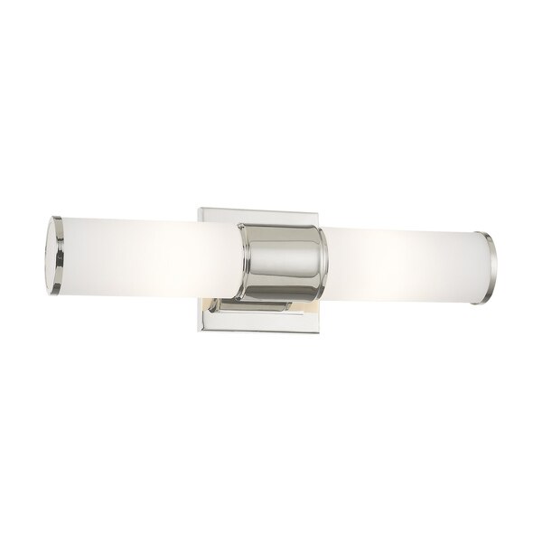 Weston 2 Light Polished Nickel ADA Wall Sconce/ Bath Vanity