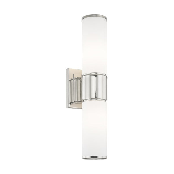 Weston 2 Light Polished Nickel ADA Wall Sconce/ Bath Vanity