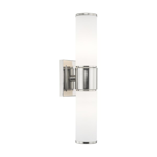 Weston 2 Light Polished Nickel ADA Wall Sconce/ Bath Vanity