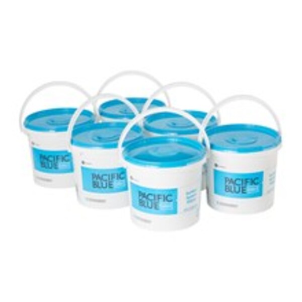 Bucket Dispenser, White, Canister, Plastic