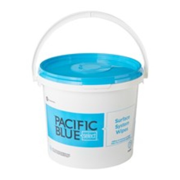Bucket Dispenser, White, Canister, Plastic