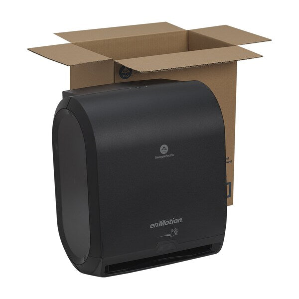 enMotion 10 in Automated Touchless Paper Towel Dispenser, Motion Activated, Wall Mount, Black