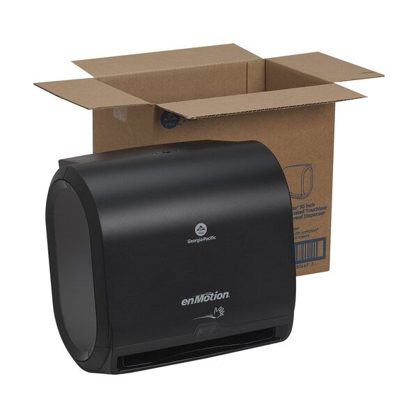 enMotion® Impulse® 10â 1-Roll Automated Touchless Paper Towel Dispenser, Black