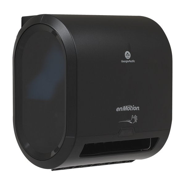 enMotion 8 in Automated Touchless Paper Towel Dispenser, Motion Activated, Wall Mount, Black