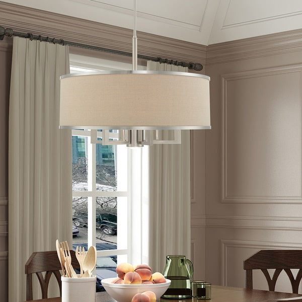 Park Ridge 7 Light Brushed Nickel Pendant Chandelier