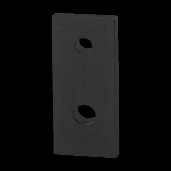 Black 25 To 40 S 2 Hole Transition Strip
