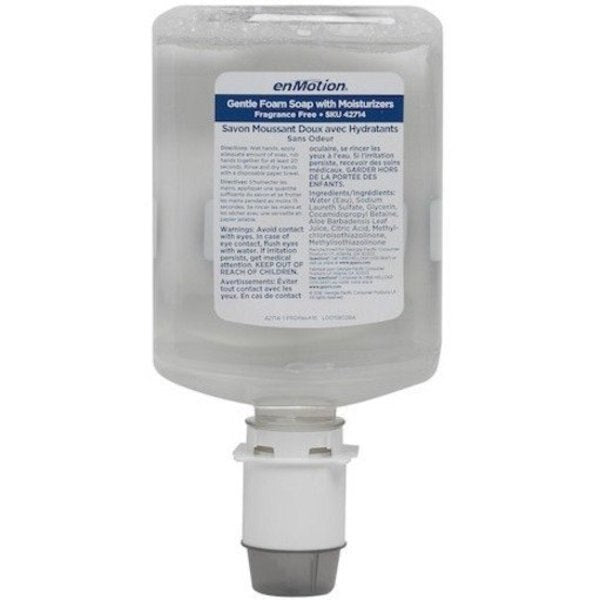 enMotion Foam Hand Soap Cartridge, 1,200 mL, Fragrance Free, 2 Pack