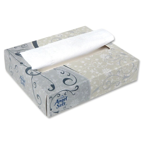 Facial Tissue. Angel Soft Professional Series, 2 Ply, 5 1/2 in x 7 1/4 in, 50 Sheets/Box, 60 Pack