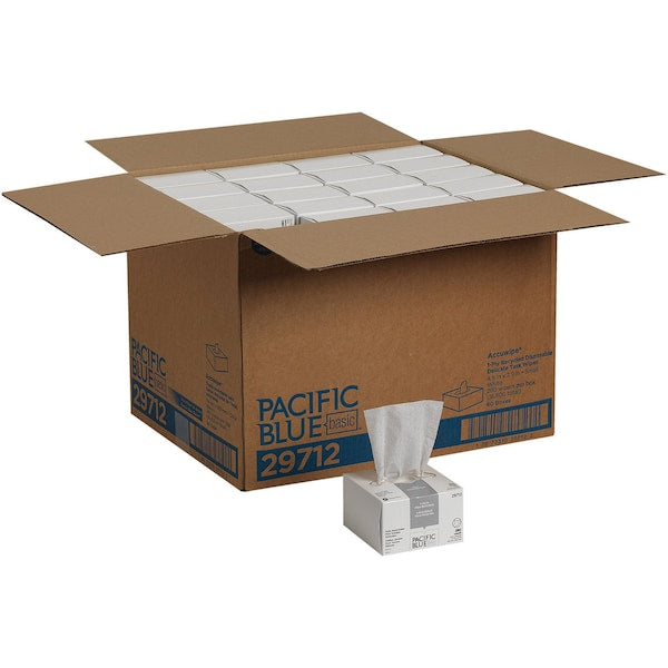 Dry Wipe, White, Box, Paper, 280 Wipes, 4 1/2 in x 8 in
