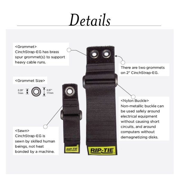 Back-to-Back Strap, No Adhesive, 22 in, 1 in Wd, Grey, 2 PK