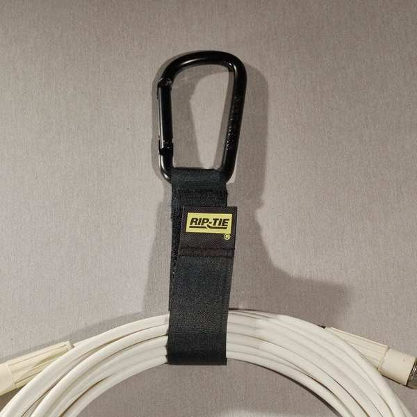 Back-to-Back Strap, No Adhesive, 6 in, 1 in Wd, Grey, 2 PK