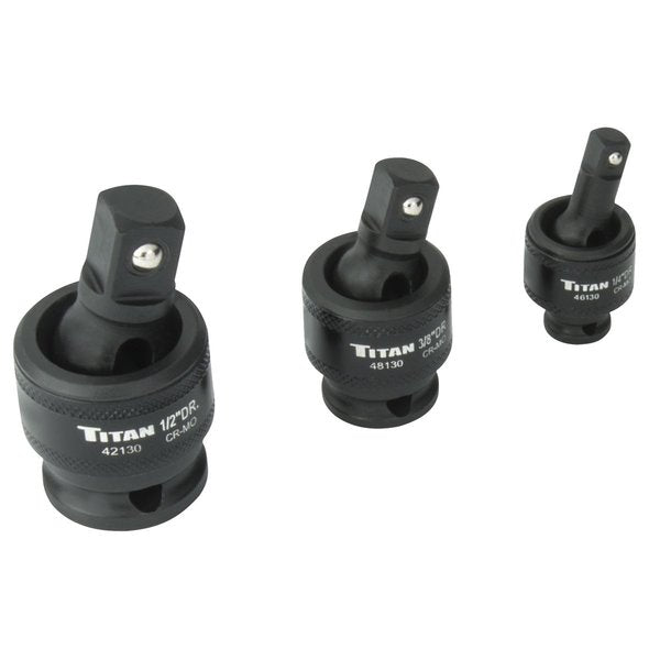 Impact Socket Universal Joint Set, 3 Piece