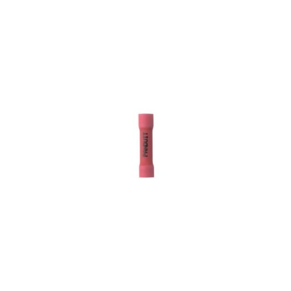Butt Splice Connector, Red, 1.030 in., PK50