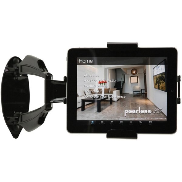 Tablet Cradle, Less Than 3/4 D, Desk, Blk