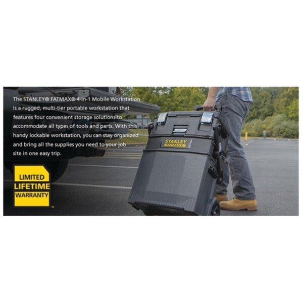 FATMAX® 4-in-1 Mobile Tools and Parts Work Station Organizer