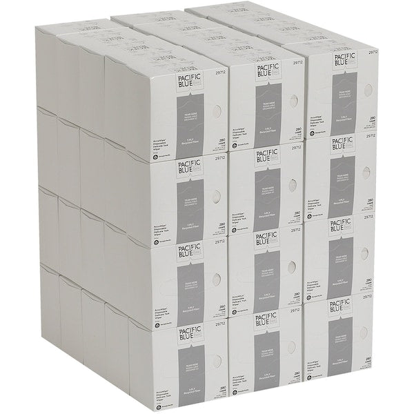 Dry Wipe, White, Box, Paper, 280 Wipes, 4 1/2 in x 8 in