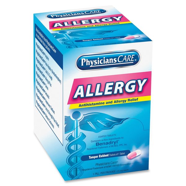 Allergy Relief, Tablet, 25mg, PK50