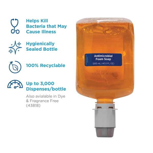 1200 ml Foam Hand Soap Cartridge, 4 PK
