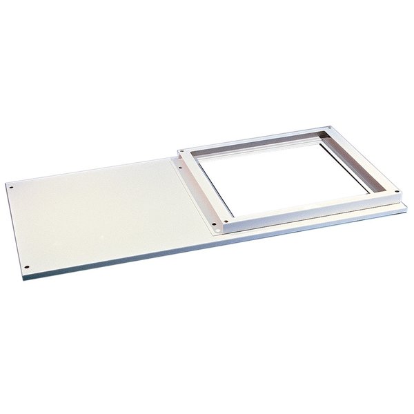 Double-Bay Air Conditioner Top, 1200x600mm, Lt Gray, Steel