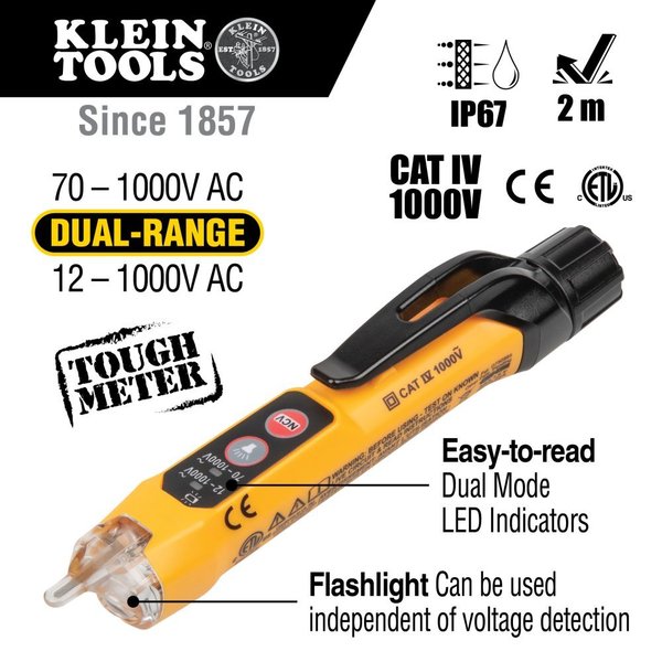 Dual Range NCVT and AC/DC Voltage Tester Electrical Test Kit